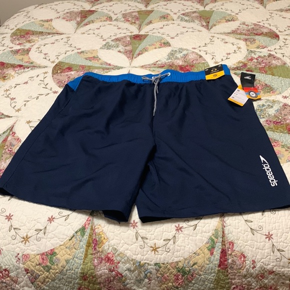 Speedo Swim Nwt Mens Bathing Suit Speedo Brand Navy And Blue Poshmark